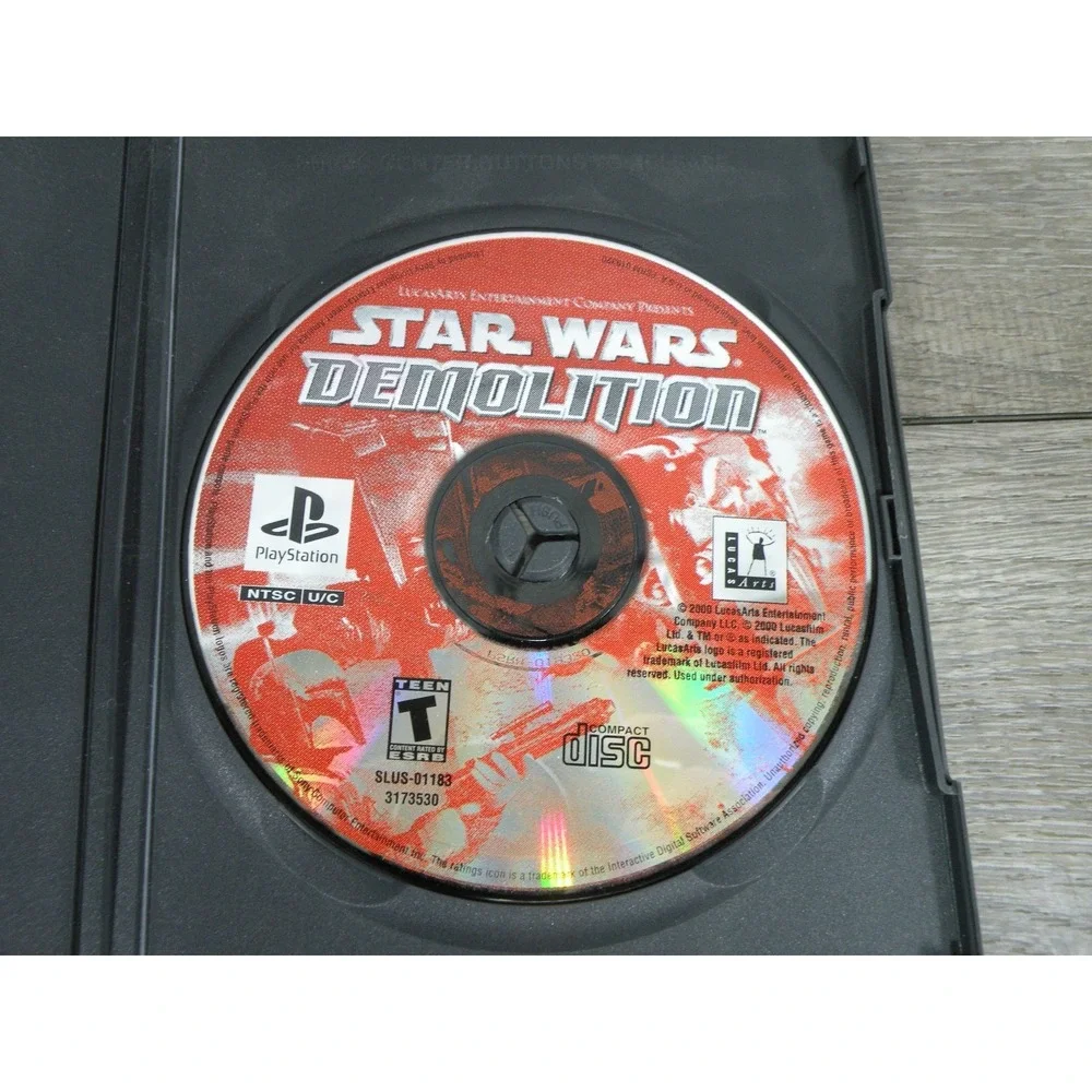 Star Wars Demolition Sony PlayStation 1 PS1 NTSC U/C LucasArts Activision 2000